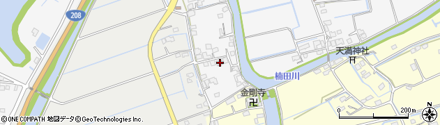 福岡県みやま市高田町江浦1418周辺の地図