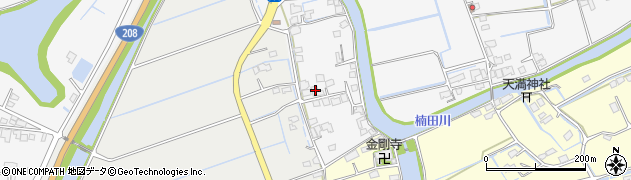 福岡県みやま市高田町江浦1400周辺の地図