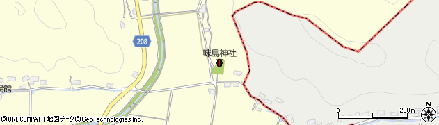 味島神社周辺の地図