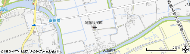 福岡県みやま市高田町江浦1176周辺の地図