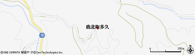 熊本県山鹿市鹿北町多久周辺の地図