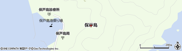 大分県津久見市保戸島周辺の地図