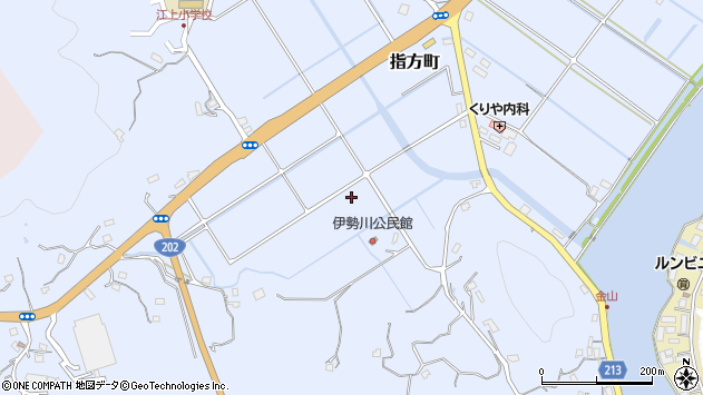 〒859-3242 長崎県佐世保市指方町の地図