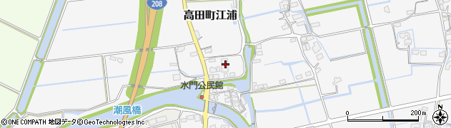 福岡県みやま市高田町江浦1339周辺の地図