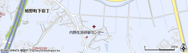 佐賀県嬉野市嬉野町大字下宿（丁）周辺の地図