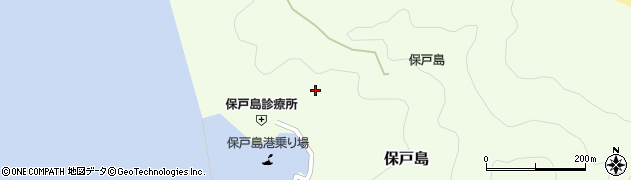 大分県津久見市保戸島974周辺の地図