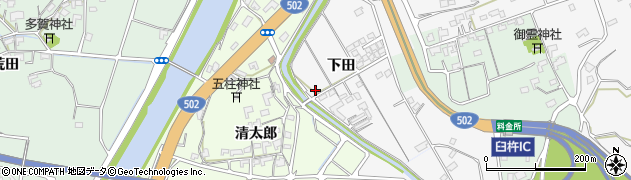 大分県臼杵市下田108周辺の地図