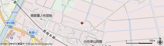 佐賀県鹿島市小舟津周辺の地図