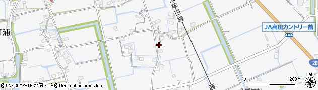 福岡県みやま市高田町江浦813周辺の地図
