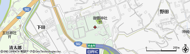 大分県臼杵市野村周辺の地図