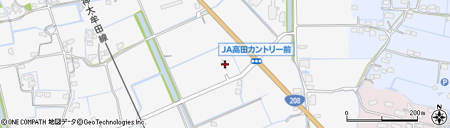 福岡県みやま市高田町江浦361周辺の地図