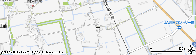 福岡県みやま市高田町江浦837周辺の地図