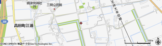 福岡県みやま市高田町江浦1059周辺の地図