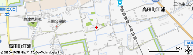 福岡県みやま市高田町江浦916周辺の地図