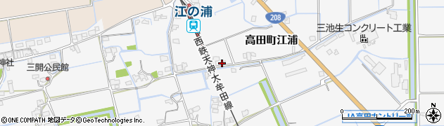 福岡県みやま市高田町江浦630周辺の地図