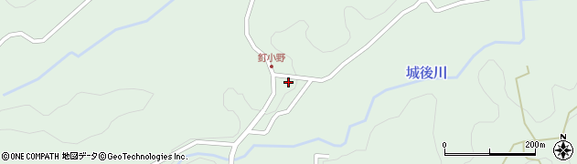大分県竹田市直入町大字上田北2781周辺の地図