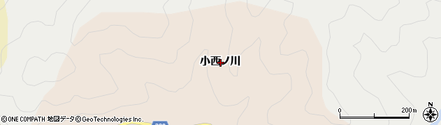高知県四万十市小西ノ川周辺の地図