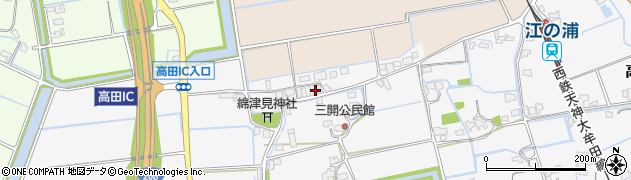 福岡県みやま市高田町江浦1292周辺の地図