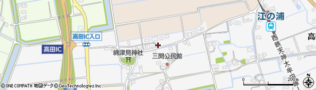 福岡県みやま市高田町江浦1289周辺の地図
