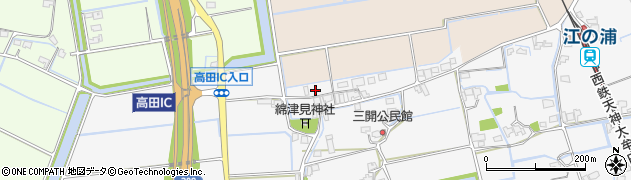 福岡県みやま市高田町江浦1299周辺の地図