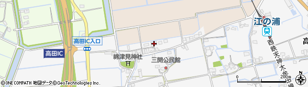 福岡県みやま市高田町江浦1290周辺の地図