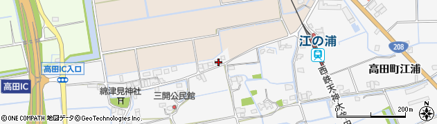 福岡県みやま市高田町江浦941周辺の地図