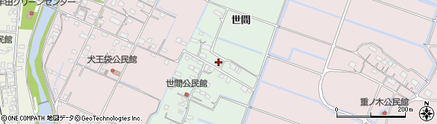 佐賀県鹿島市世間周辺の地図