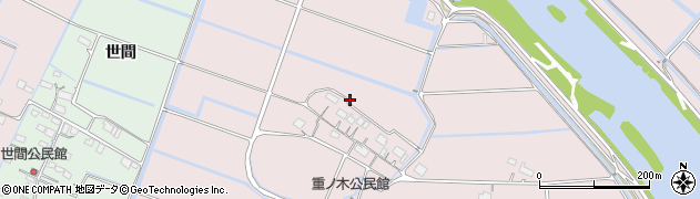 佐賀県鹿島市重ノ木周辺の地図