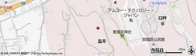 大分県臼杵市温井周辺の地図