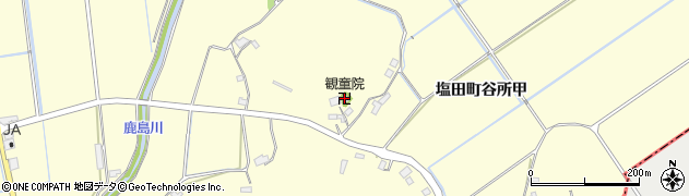 観童院周辺の地図