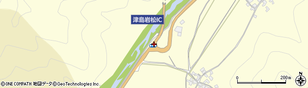 津島岩松ＩＣ周辺の地図