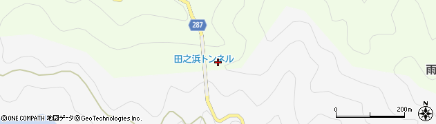 田之浜隧道周辺の地図
