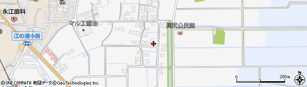 福岡県みやま市高田町江浦442周辺の地図