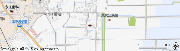 福岡県みやま市高田町江浦443周辺の地図