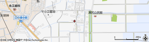 福岡県みやま市高田町江浦462周辺の地図