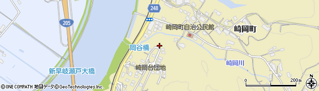 崎岡第二公園周辺の地図