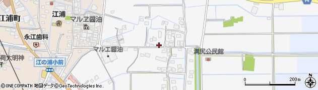 福岡県みやま市高田町江浦515周辺の地図