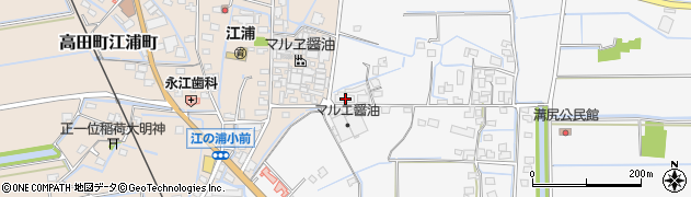 福岡県みやま市高田町江浦189周辺の地図
