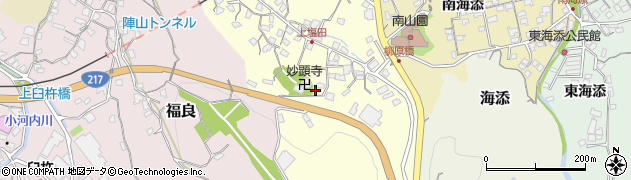 大分県臼杵市上塩田556周辺の地図