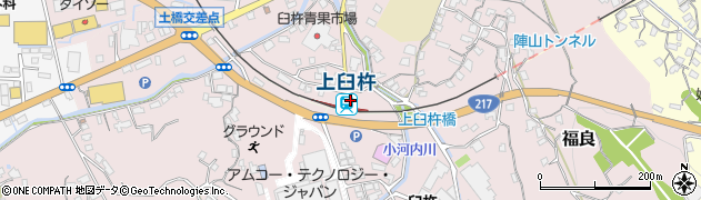 上臼杵駅周辺の地図