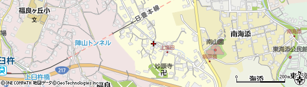 大分県臼杵市二王座557周辺の地図