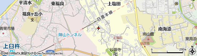 大分県臼杵市上塩田483周辺の地図