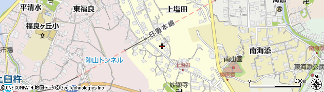 大分県臼杵市上塩田444周辺の地図