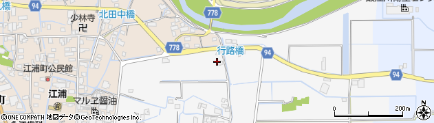 福岡県みやま市高田町江浦548周辺の地図