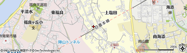大分県臼杵市上塩田451周辺の地図