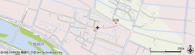 佐賀県鹿島市新籠周辺の地図