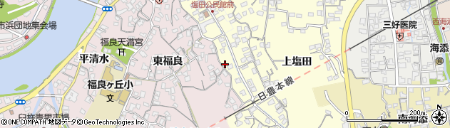 大分県臼杵市上塩田2周辺の地図