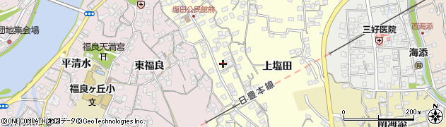 大分県臼杵市上塩田102周辺の地図