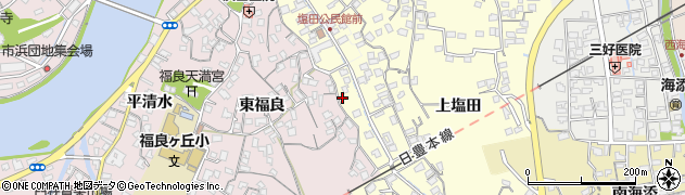 大分県臼杵市上塩田4周辺の地図