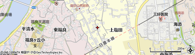 大分県臼杵市二王座104周辺の地図